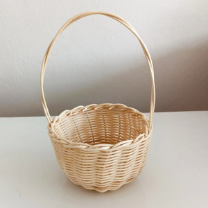 Handcrafted wooden <b>basket</b> <b>for</b> gift storage rattan container <b>baskets</b> natural weaved container - Product Image 3