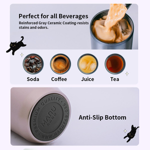 Lightweight 24oz <b>Double</b> <b>Wall</b> Vacuum SUS 316 Tumbler Titanium Ceramic Coating Minimalist 9hr Cold Retention Silicone Twist Lid - Product Image 4
