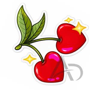 Porta Pestañas Acrílico con Diseño de Cereza y Corazón, con Imanes, Impresión de Logotipo Personalizado, Diseño Brillante de Cereza - Product Image 3