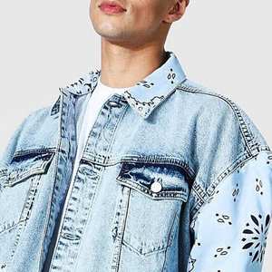 High Quality Vintage Wash <b>Jacket</b> Y2K Button-down Jeans <b>Jacket</b> Plus-size High Street Bomber Denim <b>Jacket</b> for Men - Product Image 6