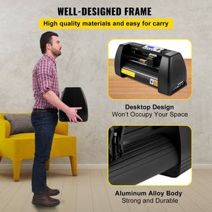 Macchina per taglio in vinile con posizionamento manuale preciso da 14 pollici/375mm stampante a LED per Plotter e macchine da taglio per la protezione dello schermo - Product Image 6