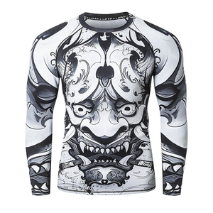 Professional Rash Guard <b>Compression</b> Training <b>Shirt</b> Custom Printing Gym Fitness Sportswear Manufacturer - Product Image 4