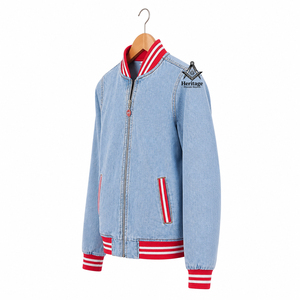 Chaqueta de Mezclilla para Mujer, Estilo Masónico Herencia |   Chaqueta Vaquera Delta Sigma Personalizada con Bordado de Hermandad para Mujer - Product Image 2