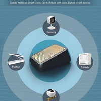 Tuya EWeLink Zigbee Smart Home Sensor Kebocoran Air Bertenaga Baterai Kontrol Aplikasi PC Saklar Otomatis Alarm Banjir Baterai 4 Bulan