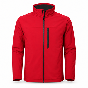 Chaqueta Soft Shell para Hombre OEM, Ligera, Cortavientos, con Cierre Completo, Cuello Alto, Puños Ajustables, Bordado Personalizado, Fabricante y Proveedor - Product Image 1