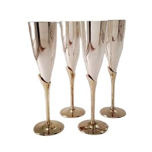Wine <b>Glasses</b> Modern Luxury Wine <b>Glass</b> Sets Custom Design and Multiple Finishing Copper Metal for Drinking Champagne Cocktail - Product Image 1
