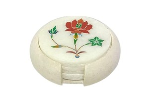 Premium <b>Ceramic</b> Drink <b>Coasters</b> Heat Resistant Absorbent Stylish Table Protection for Home Office Kitchen - Product Image 3