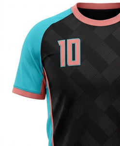 High Quality Customized Logo Print Soccer Jersey Wholesale 100% Polyester Sublimation Football Jersey With Short Sleeves By Ako - Product Image 3