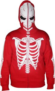 Custom Design Zip Up Skeleton <b>Hoodie</b> with Creative Graphic Printing Comfortable Fit Durable <b>Stitching</b> and Modern Streetwear - Product Image 4