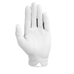 White Cabretta Leather Luxury Golf Glove Stretcher Adjustable Wrist <b>Strap</b> Button Closure Unisex Hand Grips Breathable Outdoor - Product Image 3