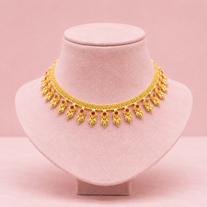 Collier Fleur en Zircon Plaqué Or 24K pour Femme, Ensemble de Bijoux Tendance en Alliage pour Mariage, Fête et Fiançailles - Product Image 2