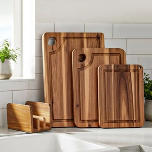 Juego de Tablas de Cortar de Madera de Acacia, 3 Piezas, Duraderas, Sostenibles, Ecológicas, Tablas de Cocina, Tablas para Servir, Preparación de Alimentos - Product Image 3