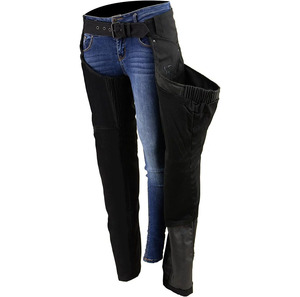 Samroz Sports Premium <b>Leather</b> Seamless Fusing Full Sleeve Front Logo Motorcycle Riding <b>Chaps</b> for Women Bikers All Seasons - Product Image 3