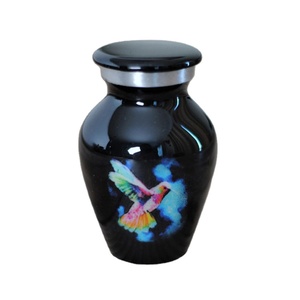 Fabricante de alta calidad, servicio funerario con acabado personalizado, urna para cenizas conmemorativas, urnas de cremación de recuerdo de aluminio a la venta - Product Image 1