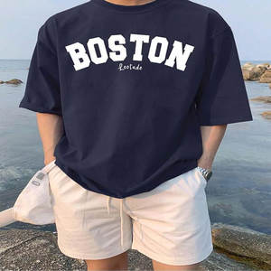 OEM 230GSM 100% Cotton Plain Short Sleeve Oversized Mens <b>Tshirt</b> Heavyweight Heat <b>Press</b> Printing Custom Logo T-Shirt for Men - Product Image 3