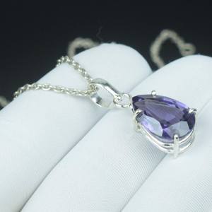 Pendentif en Alexandrite Naturelle, Collier en Argent Sterling 925 à Changement de Couleur, Bijou Minimaliste Bohème en Pierre Précieuse, Cadeau - Product Image 5
