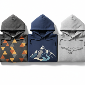 Sweat-shirts à capuche unisexes en molleton 100% coton de haute qualité, avec logo personnalisé, broderie lourde, pour l'automne, écologiques - Product Image 1