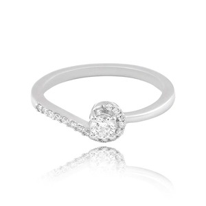 Bague unisexe en argent 925 plaqué, diamant minimaliste taille brillant rond couleur D, cadeau de fiançailles, bijou pour femme - Product Image 3