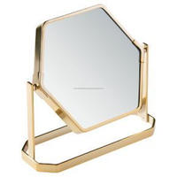 Miroir de courtoisie en or léopard Royal Running miroir de coiffeuse de luxe décoratif de table de haute qualité pour le maquillage par TCD