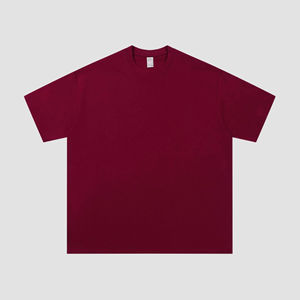 T-shirt surdimensionné en coton tricoté lourd, style hip-hop, vintage, à épaules tombantes, coupe régulière, respirant, personnalisable, vente en gros OEM - Product Image 6