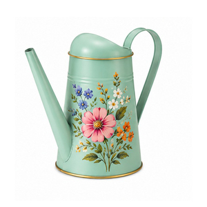 Regadera de Zinc Galvanizado con Diseño Floral para Jardinería, Acabado Duradero, Capacidad de 1.5L - Product Image 6