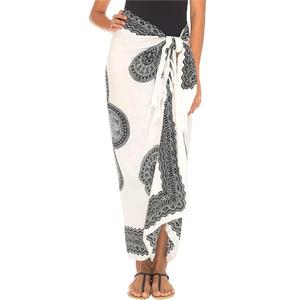 Factory Sale Custom Design Digital Printing Cover-Up Special <b>Sarong</b> Wrap for Beach - Product Image 3