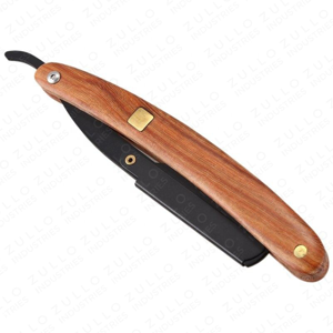 Premium Black Powder Coated Stainless Steel Foldable Barber <b>Straight</b> <b>Razor</b> Custom Logo OEM Private Label for Men - Product Image 5