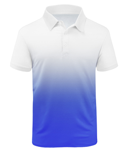 Polo de Manga Corta para Hombre, Corte Regular Informal, Diseño Sólido de Punto, Cierre de Botones, Secado Rápido - Product Image 2