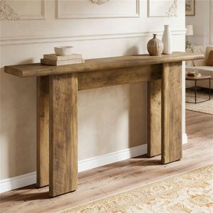 Consolle in legno per camera da letto principale con contenitore, utilizzabile come tavolino da divano o scrivania - Product Image 1