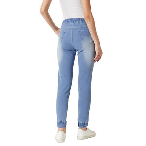 Pantalones Deportivos de Tela Tecnológica para Mujer, Cintura Alta, Cordón Ajustable, Puños Elásticos, Bolsillos Laterales, Transpirables, Poliéster y Elastano - Product Image 3