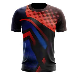 Nueva Camiseta Deportiva Personalizada para Hombre, Impresión de Serigrafía en el Logotipo Frontal, Spandex/Poliéster, Transpirable, Antibacteriana, Manga Corta - Product Image 1