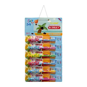 For Kid Baby Toothbrush Soft Hotel Toothbrush Wooden Three Sided PET Finger Toothbrush Kids From Vietnam Refillable Unique