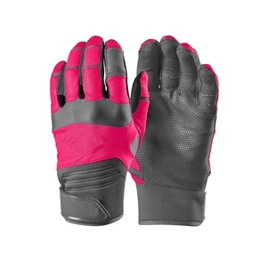 Baseball Batting Gloves <b>Full</b> Finger Synthetic Material Non <b>Slip</b> Hook And Loop Closure For Adults All Seasons Use - Product Image 6