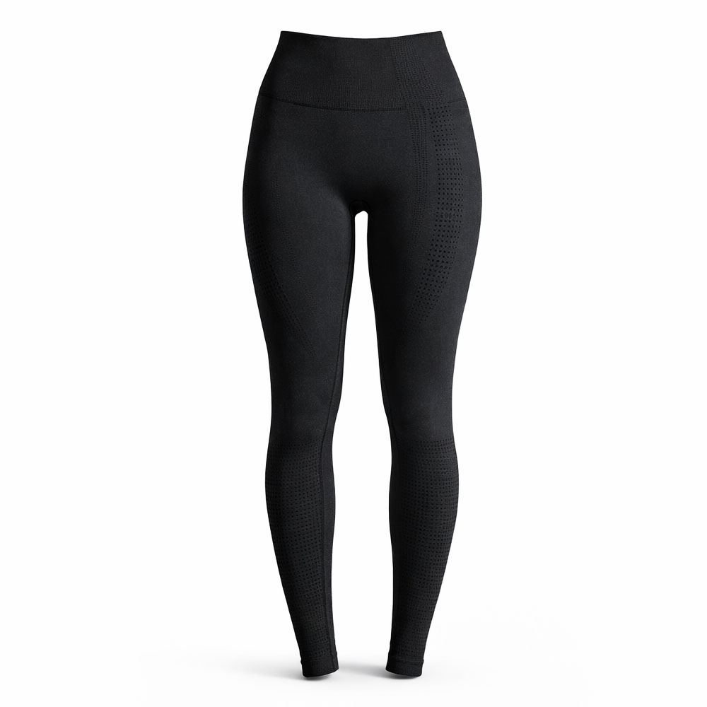 Wholesale Seamless Elastic Waist Solid Yoga Leggings Spandex/Nylon High Compression Sculpting Gym Workout Activewear OEM ODM