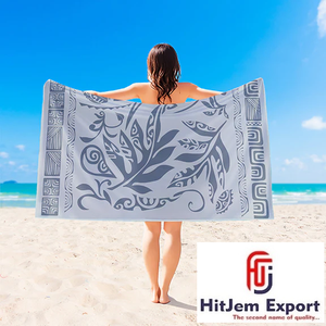 Sarong de plage hawaïen et tahitien personnalisé haut de gamme, paréo, serviette de plage, service de fabrication OEM ODM sous marque privée, fournisseur Inde - Product Image 1