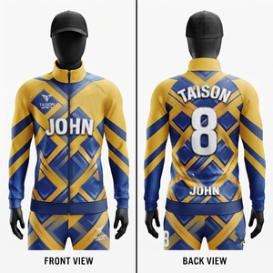ชุดฝึกซ้อมรักบี้ TAISON SPORTS สำหรับทุกเพศ ผลิตจากโพลีเอสเตอร์อินเตอร์ล็อคคุณภาพพรีเมียม 280 GSM ผ้าฟลีซมีฮู้ด สีเทาแดง สำหรับฤดูหนาว ชุดทีม สามารถสั่งทำได้ - Product Image 1