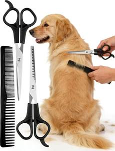 กรรไกรตัดแต่งขนโค้งปลายทู่แบบสองตะขอ ยี่ห้อ HABI INDUSTRIES สำหรับสัตว์เลี้ยงและสัตว์ ใช้ตัดขนได้ทั้งในร้านเสริมสวยและที่บ้าน อุปกรณ์เสริมความงาม - Product Image 3