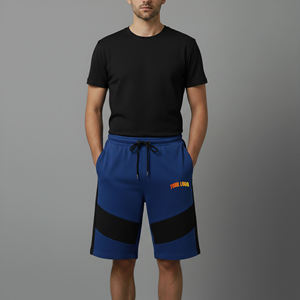 Top Quality OEM Article 100% Cotton Men's Short Elastic Waist Custom Puff Printed logo Streetwear Breathable 2 Color man's short - Product Image 5