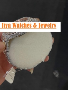 นาฬิกาข้อมือหรูหรา Miyota เครื่องจักรกล ประดับเพชร VVS Moissanite สายสแตนเลส สไตล์วินเทจ ฮิปฮอป - Product Image 5