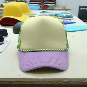 Wholesale Custom Trucker Hat 100% Cotton Mesh Breathable <b>Waterproof</b> Front Panel Fashion Outdoor Patch Snapback <b>Cap</b> - Product Image 3