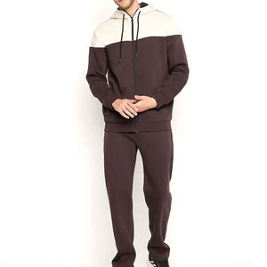 Wholesale Cheap Men's Custom Lightweight Vintage Hooded Sportswear Tracksuit Plus Size Set with <b>Drawstring</b> for Winter Sports - Product Image 2