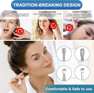 Kit de nettoyage d'oreilles haut de gamme avec curettes et étui de voyage – Ensemble durable et sûr pour une hygiène profonde et des soins personnels - Product Image 5
