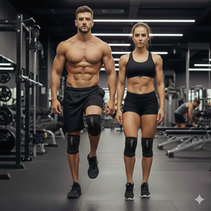 REXFIT SPORTS - Cintas Elásticas de Compresión para Rodillas, Soporte para Levantamiento de Pesas y Entrenamiento en Gimnasio - Product Image 3