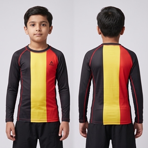 Vente en gros de rashguards de grappling BJJ pour hommes, impression par sublimation personnalisée, rashguard extensible de Jiu Jitsu, fabricant - Product Image 2
