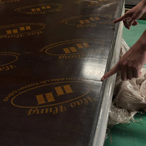 Manufacturer Direct Sale A2 Double Face Melamine <b>Shuttering</b> Plywood Long-Lasting 10x Reusable Rubber Core 12-21mm E1 Warehouse - Product Image 1