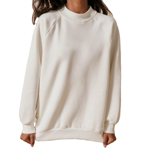 Sudadera Reversible con Cuello Alto, Oversize, Ecológica, para Mujer, Personalizable, Gruesa, de Otoño, con Capucha - Product Image 1