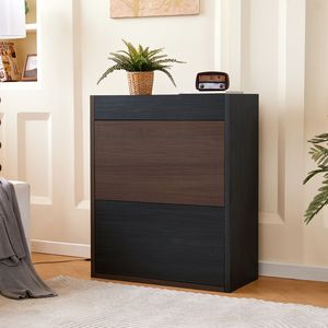 Scarpiera Girevole Estensibile da 82,5 cm (32,5\") a 150 cm (58,8\") con 1 Cassetto, Mobile Contenitore Multifunzionale a 90 Gradi, Scarpiera da 150 cm (58,8\") - Product Image 2