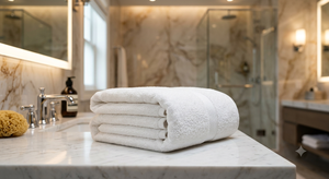Serviette de bain premium 550 GSM 100% coton peigné, fournisseur en gros pour hôtels, spas et maisons - Product Image 3