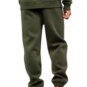Conjunto Deportivo Casual para Hombre, Chaqueta con Capucha y Cremallera, Pantalones Deportivos Ajustados, Color Verde Oliva, 2026 OEM - Product Image 5