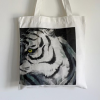 Sac fourre-tout en coton recyclé naturel sans soufflet |   Sac de courses réutilisable et écologique |   Sacs promotionnels personnalisés en gros